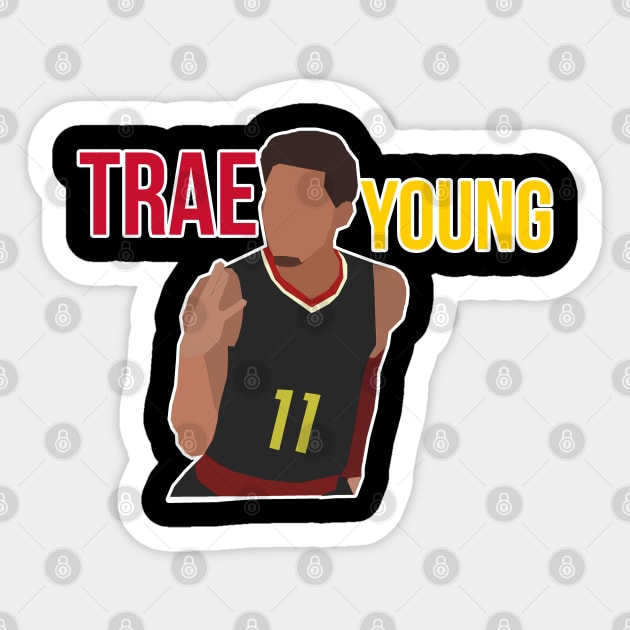 Trae Young - Atlanta Hawks Sticker by xavierjfong